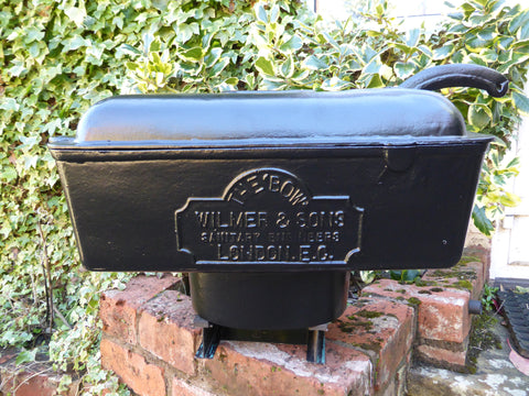 "The Bow - London" - Large Reclaimed & Restored Vintage Cast Iron High Level Toilet Cistern