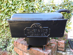 "Invicta" - Large Reclaimed & Restored Vintage Cast Iron High Level Toilet Cistern