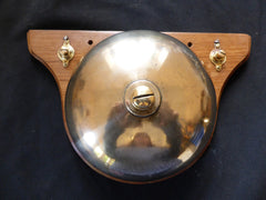 Large Unique Restored Victorian Wooden & Brass Door Bell - Self Contained Industrial