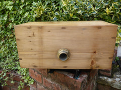 Restored Wood & Brass High Level Toilet Cistern "Harriap"