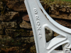 HEAVY Broxap Reclaimed Industrial Cast Iron bench ends garden - Eastgate Seat