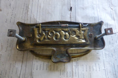 Antique Brass Letter box & Knocker