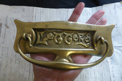 Antique Brass Letter box & Knocker