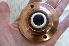 Vintage Copper Electric Door Bell Push - Friedland