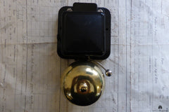 Small Vintage Bakelite & Brass Electric Doorbell - 6-12 volts