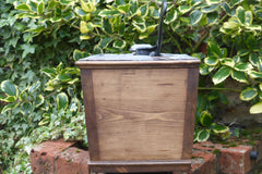 Ornate Antique Restored Japkap Wooden High Level Toilet Cistern - Medium Oak