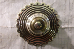 Antique Beehive Antique Brass Electric Doorbell Push - 3 1/2"