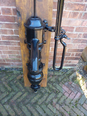  Antique French Cast Iron Garden Water Hand Pump by Alfred Corneau