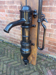  Antique French Cast Iron Garden Water Hand Pump by Alfred Corneau