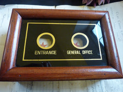 Restored Antique Office Indicator Bell Box