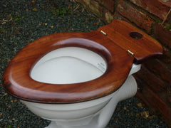 Antique French Walnut High Level Toilet Seat