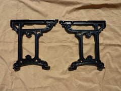 Victorian Cast Iron Throne Toilet Seat Floor Brackets