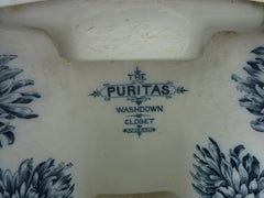 Antique "The Puritas Washdown Closet" - Victorian High Level Throne Toilet
