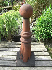 Pair Antique Architectural Roof Ridge Ball Finials